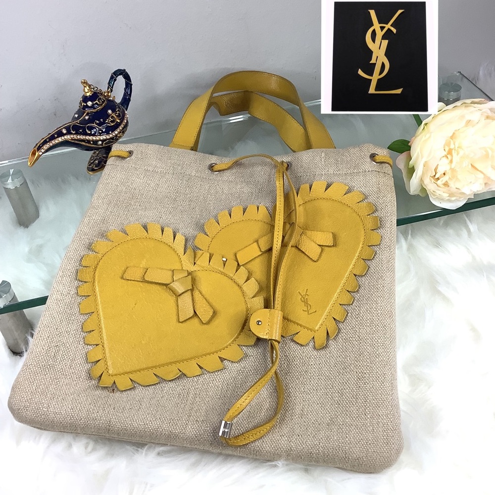 🛍 YSL Saint Laurent Canvas Tote Bag🛍